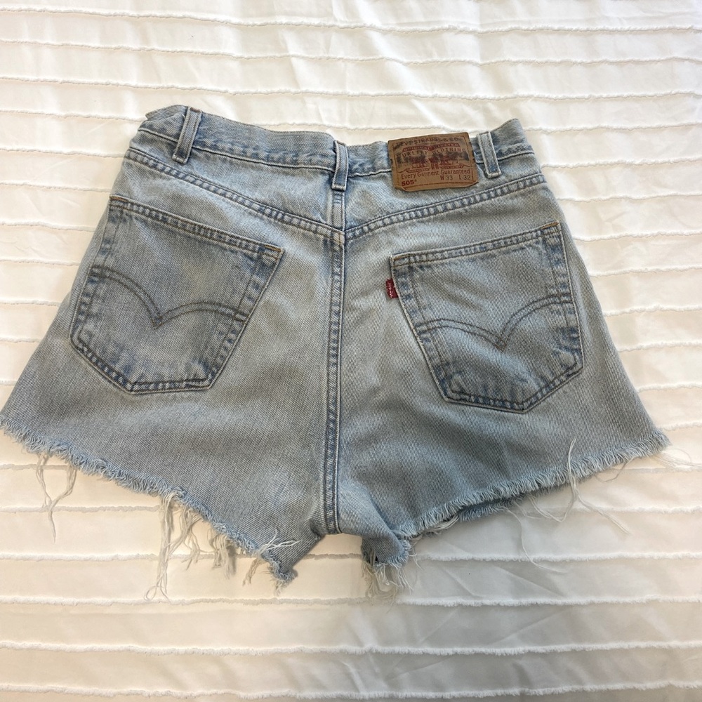 Vintage 1970s Levis Usa 505 646 cutoffs